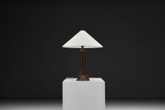 Art Deco Table Lamp with Copper Stem Base Europe First Half of the 20th Century - 4717685