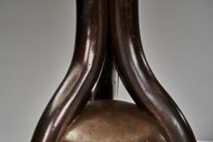 Art Deco Table Lamp with Copper Stem Base Europe First Half of the 20th Century - 4718915
