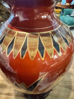 Art Deco Table Lamps with Egyptian Motifs Hand Painted Porcelain - 4704140