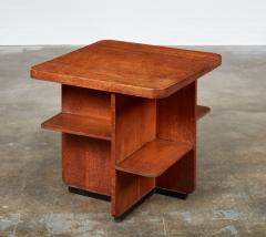 Art Deco Table with Geometric Undershelves - 4489309