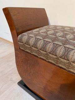 Art Deco Tabouret or Stool in Lyre Shape Walnut Veneer France circa 1930 - 1576684