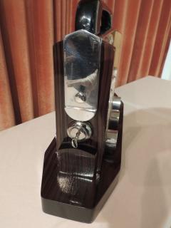 Art Deco Tantalus Decanter Set in Crystal Wood and Chrome - 1343326