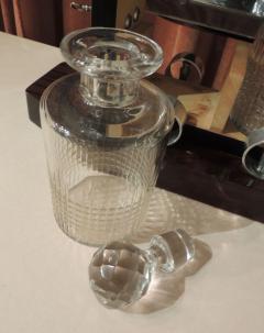 Art Deco Tantalus Decanter Set in Crystal Wood and Chrome - 1343329