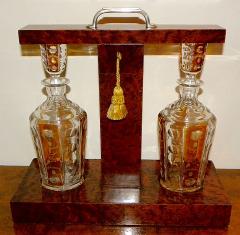 Art Deco Tantalus Set with Cut Crystal Decanters - 124644