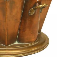 Art Deco Tapered Copper Wine Cooler - 4197554