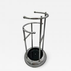 Art Deco Umbrella Stand Chromed and Lacquered Metal France circa 1930 - 2602453