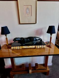 Art Deco Vintage Phenolic Amber Bakelite Lamps - 3794369