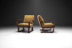 Art Deco Walnut Armchairs Europe first half of the 20th century - 2911937
