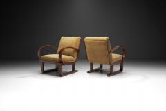 Art Deco Walnut Armchairs Europe first half of the 20th century - 2911938