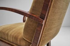 Art Deco Walnut Armchairs Europe first half of the 20th century - 2911947