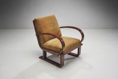 Art Deco Walnut Armchairs Europe first half of the 20th century - 2911948
