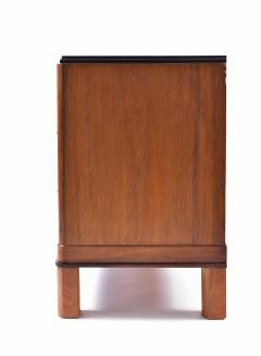 Art Deco Walnut Mahogany and Python Skin Chest of Drawers - 1494625