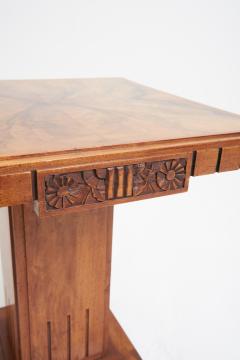 Art Deco Walnut Side Table - 3872540