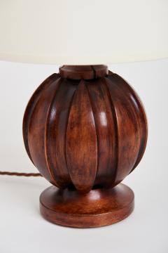 Art Deco Walnut Table Lamp - 1837721