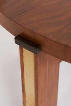Art Deco Walnut and Velum Side Table - 3486115