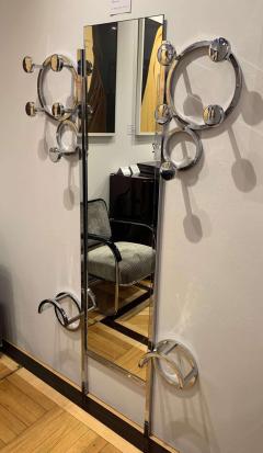 Art Deco Wardrobe Chromed Steeltubes and Mirror France circa 1930 - 1481463