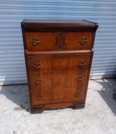 Art Deco Waterfall Front Chest of Drawers - 3820767