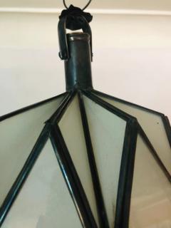 Art Deco While Milk Chandeliers Pendant or Lanterns in Dome Shape a Pair - 2867024