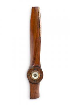 Art Deco Wood Propeller Barometer - 4661172