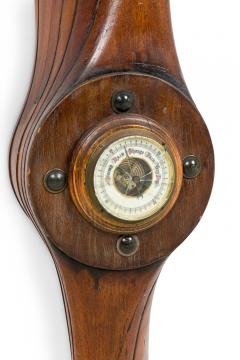 Art Deco Wood Propeller Barometer - 4661178