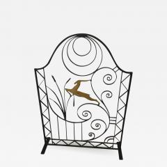 Art Deco Wrought Iron Fire Screen - 2362628