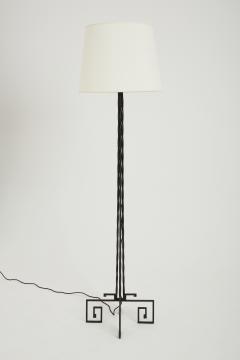 Art Deco Wrought Iron Floor Lamp - 2568512