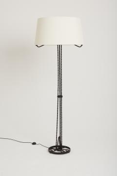 Art Deco Wrought Iron Floor Lamp - 2845308