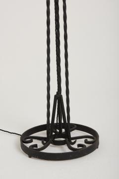 Art Deco Wrought Iron Floor Lamp - 2845309