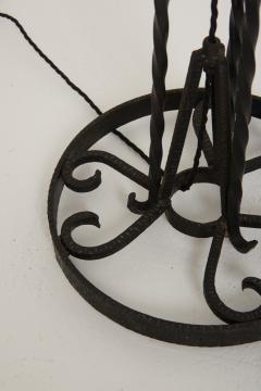 Art Deco Wrought Iron Floor Lamp - 2845314