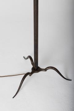 Art Deco Wrought Iron Floor Lamp by Michel Zadouna sky - 1537395