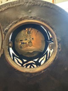 Art Deco Wrought Iron Mantel Clock by Travail Francais France 1925 - 4736914