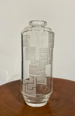 Art Deco acid etched Jean Luce vase  - 3581957