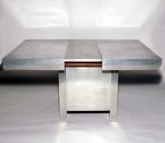 Art Deco aluminum extension table - 1204808