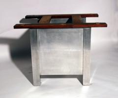 Art Deco aluminum extension table - 1204814