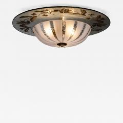Art Deco glass ceiling lamp - 4752096
