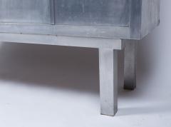 Art Deco period aluminum display cabinet - 1202472