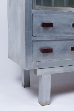 Art Deco period aluminum sideboard forming showcase - 1204887