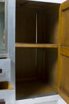 Art Deco period aluminum sideboard forming showcase - 1204888
