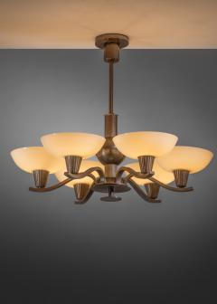 Art Deco six arm chandelier - 4021902