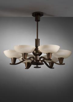 Art Deco six arm chandelier - 4021903