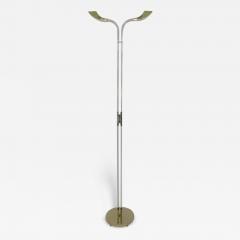 Art Deco style lucite and brass floor lamp - 3323250