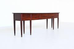 Art Deco style unique drawers wall console in mahogany The Netherlands 1960 - 3837956