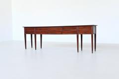 Art Deco style unique drawers wall console in mahogany The Netherlands 1960 - 3837958