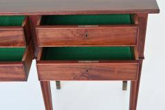 Art Deco style unique drawers wall console in mahogany The Netherlands 1960 - 3837961