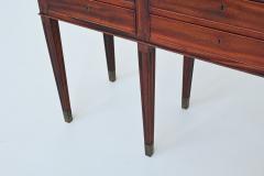 Art Deco style unique drawers wall console in mahogany The Netherlands 1960 - 3837966