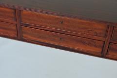 Art Deco style unique drawers wall console in mahogany The Netherlands 1960 - 3837967