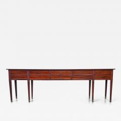 Art Deco style unique drawers wall console in mahogany The Netherlands 1960 - 3841549