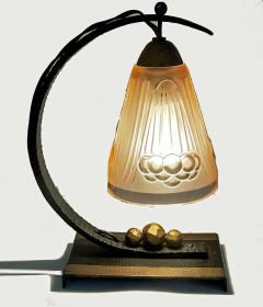 Art Deco table desk half moon Lamp France C 1930 - 2300541