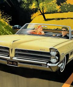 Art Fitzpatrick 1965 Pontiac 2 2 Convertible Advertisement Brochure Vintage Cars - 4499015