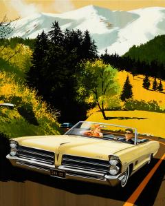 Art Fitzpatrick 1965 Pontiac 2 2 Convertible Advertisement Brochure Vintage Cars - 4500171